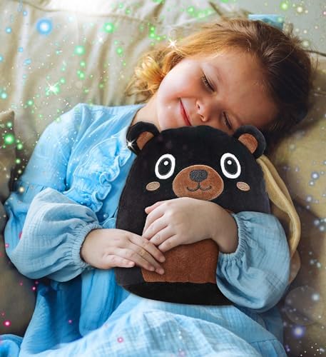 DolliBu Snug-Mooshies Black Bear Plush Toy - 10 Inch