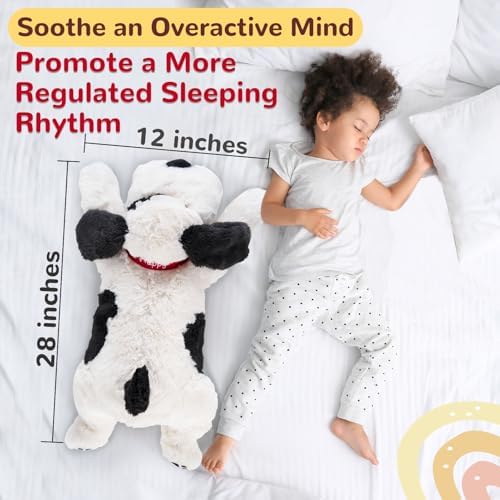 Meowtastic Black White Weighted Plush Stuffed Animal