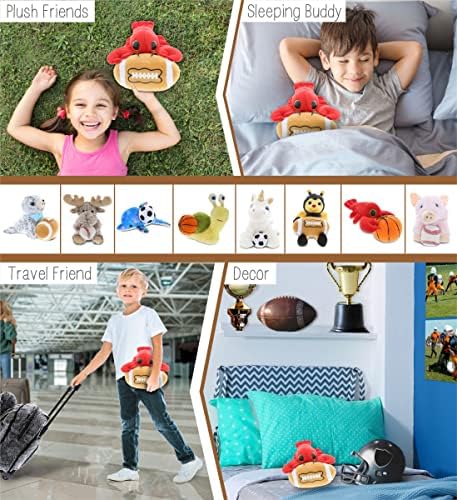 Dolli Bu Big Eye Lobster Plush with Football