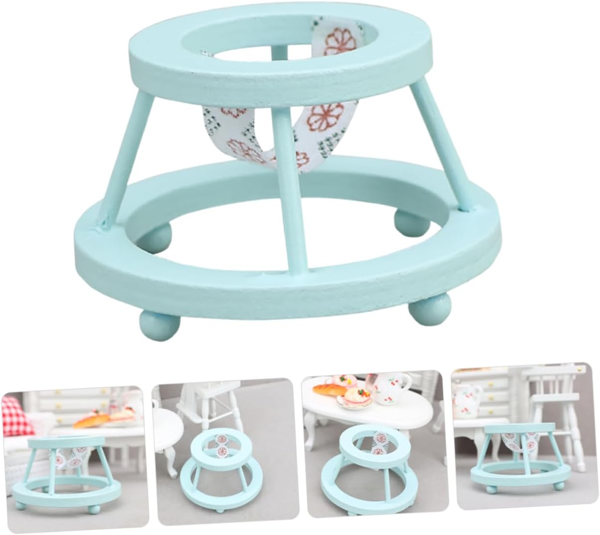 VICASKY 12in1 Mini Baby Wooden Furniture Set for Boys and Girls