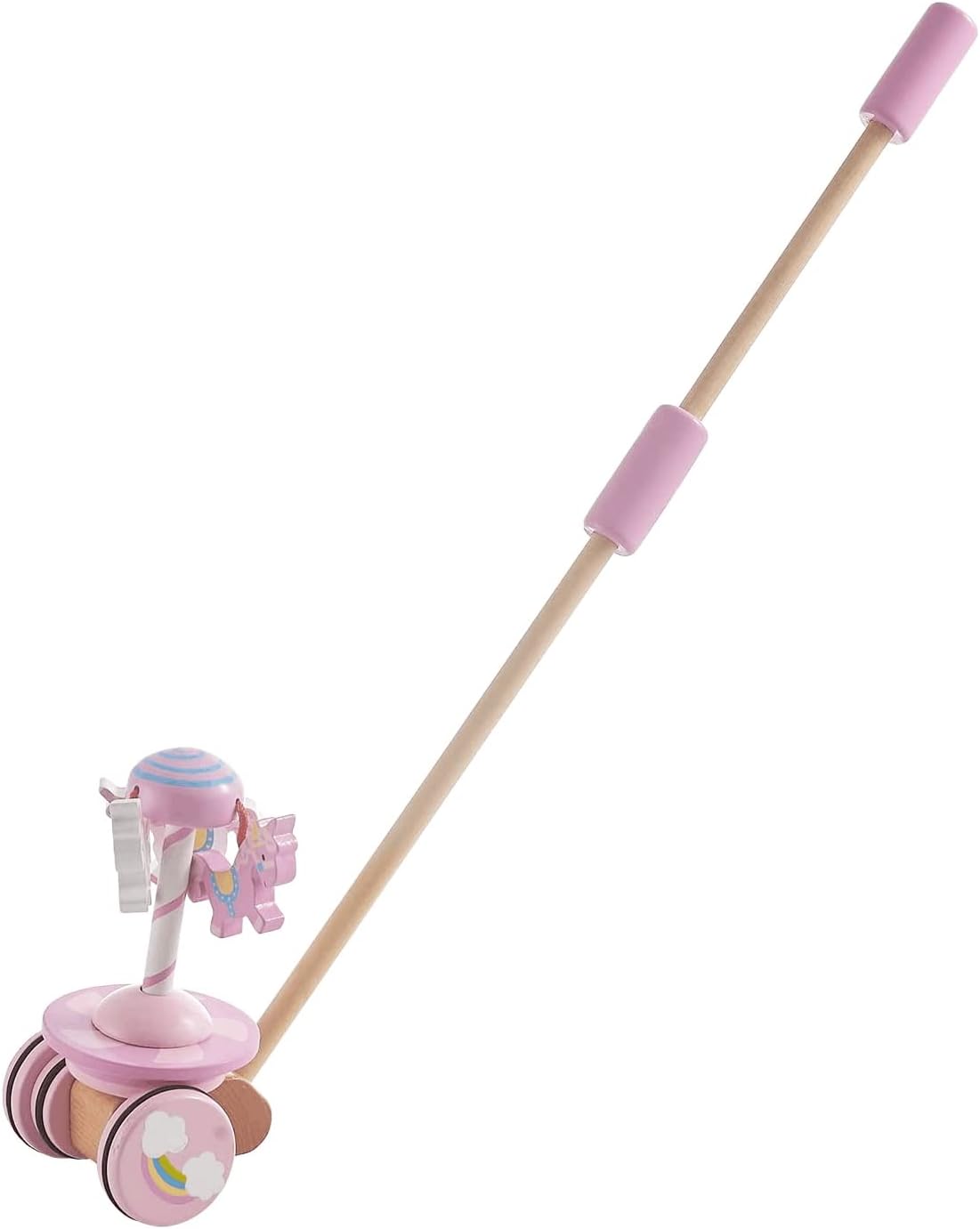 RUYU Lively Carousel Push Pull Walking Toy for Toddlers