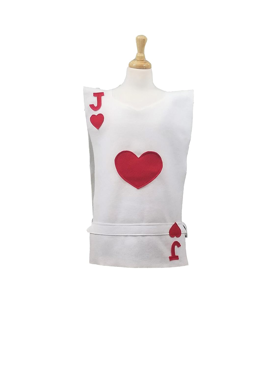 Jack of Hearts Playing Card Costume Tunic for Kids 4-9y