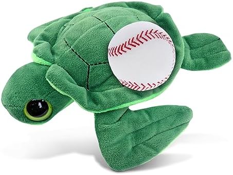 DolliBu Big-Eye Sea Turtle Plush with Baseball