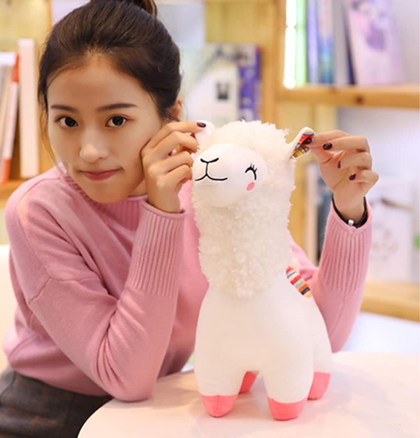 Cute Plush Alpaca Stuffed Animal Fluffy Llama Toy for Kids and Lovers