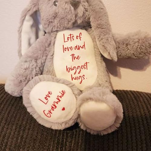 Custom Plush Bunny Keepsake Gift Toy with Name Personalization