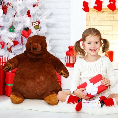Giant Plush Teddy Bear Dark Brown 315 Inch Cuddly Toy