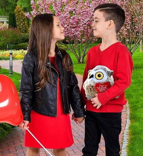 DolliBu I Love You Valentine Owl Plush - 6 Inches