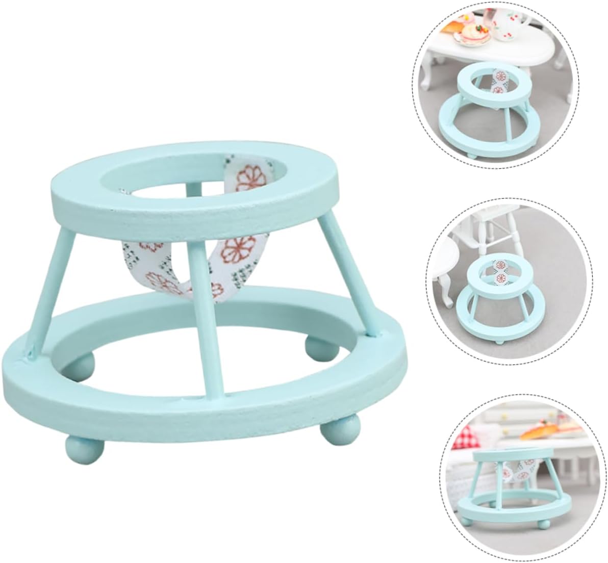 VICASKY 12in1 Mini Baby Wooden Furniture Set for Boys and Girls
