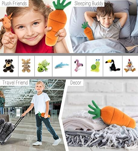DolliBu Orange Carrot Plush Toy - 6 Inches