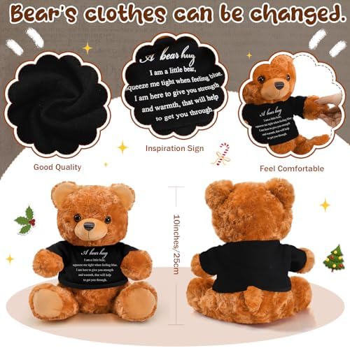 Meooeck Comfort Bear Plush Stuffed Animal Sympathy Gift