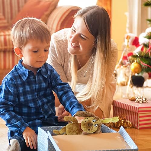 RELIGES Green Christmas Monster Plush - Festive Stuffed Animal for Boys and Girls