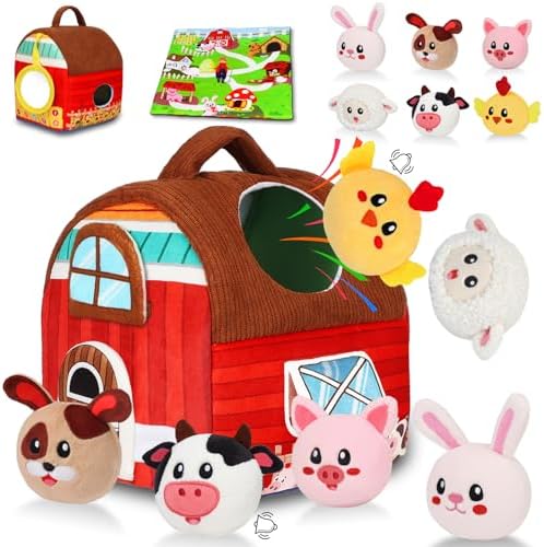 Montessori Barn Toy for Babies 6-12 Months