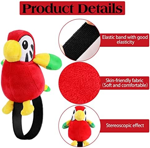 Kathfly 3 Pcs Pirate Parrot Shoulder Prop Costume Toy