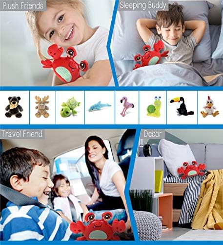 DolliBu Red Crab Plush Toy 55 Inches Huggable Cuddle Gift