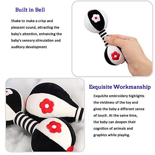 SHXERO 2 Pcs Baby Rattles for 0-6 Months