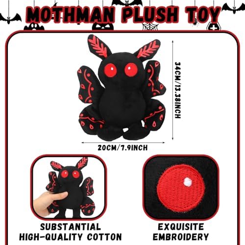 Jenaai Christmas Mothman Plush Toy for Kids