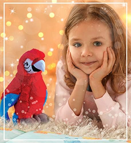 Puzzled DolliBu Red Parrot Plush Toy - 95 Inch
