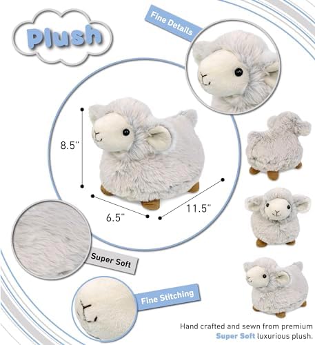 DolliBu White Sheep Plush Toy - 115 Inches