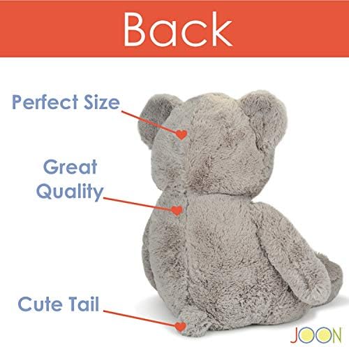 JOON Huge Teddy Bear - 38 Inches Light Gray Fluffy Faux Fur