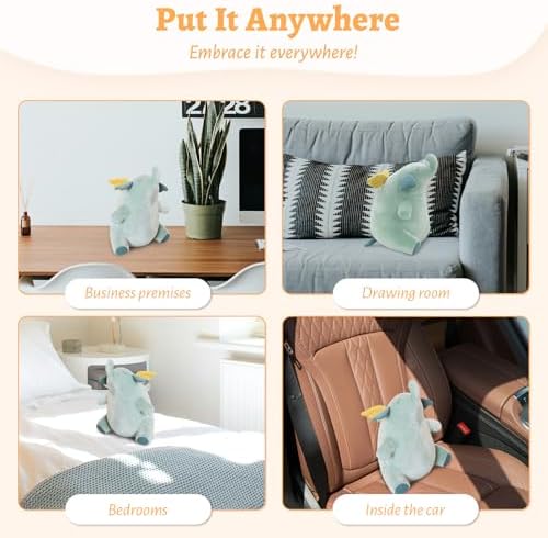 Roqei Adorable Elephant Plush Pillow 13 Huggable Stuffed Animal