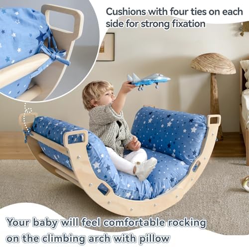 Sherilyn Floor Cushion Rocker with Pillow and Cover