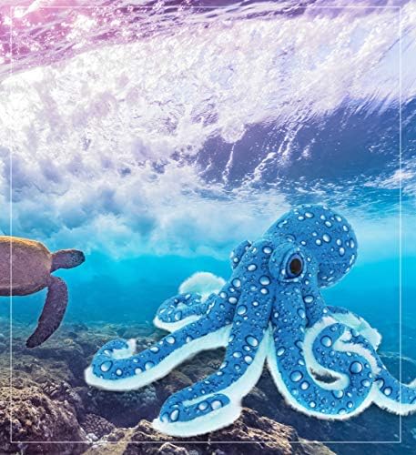 DolliBu Large Blue Octopus Plush Toy - 16 Inches 1