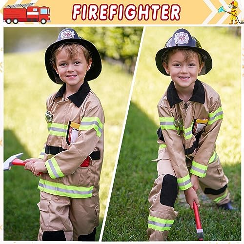 GIFTINBOX Firefighter Costume for Boys with Accessories