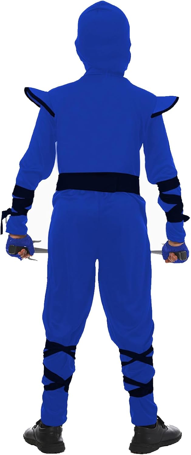 SATKULL Kids Ninja Costume Set Halloween Cosplay with Accessories
