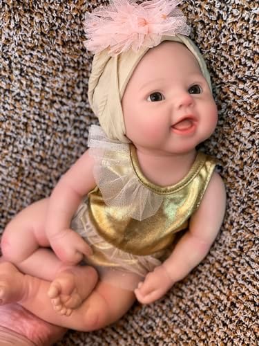 15 Inch Soft Silicone Baby Girl Doll - Lifelike Toy for Kids
