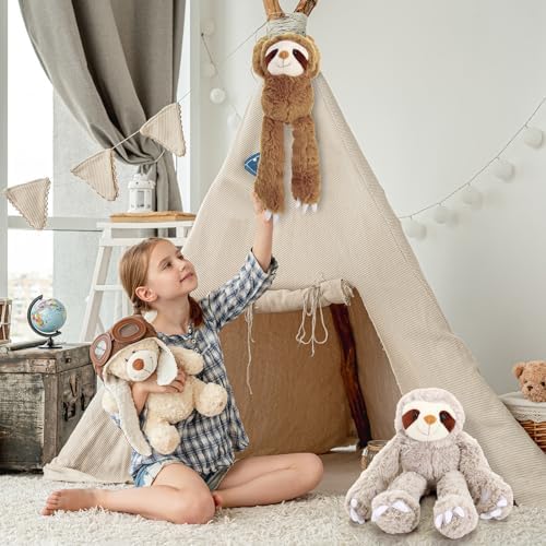 Queekay 2-Pack Sloth Plush Toy Hanging Decor 1