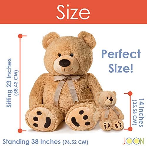 JOON Huge Teddy Bear 38 Inches Tan Fluffy