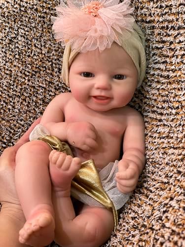 15 Inch Soft Silicone Baby Girl Doll - Lifelike Toy for Kids
