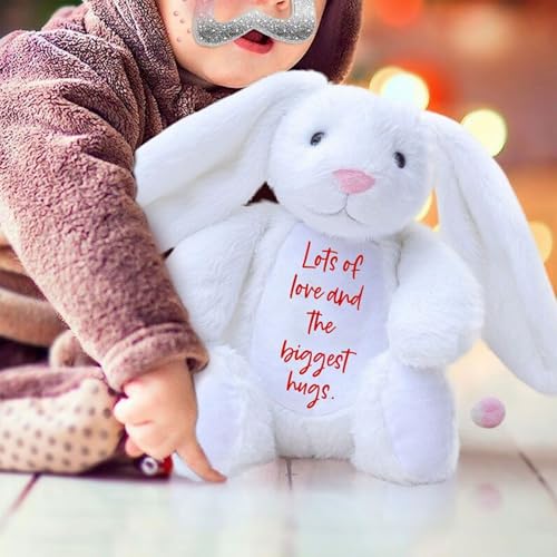 Custom Plush Bunny Keepsake Gift Toy with Name Personalization