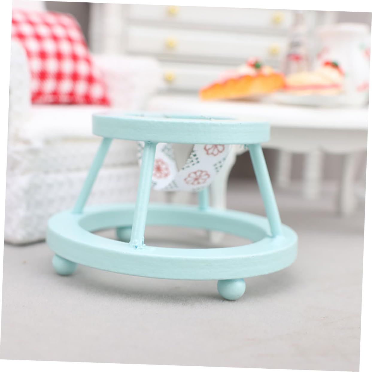 VICASKY 12in1 Mini Baby Wooden Furniture Set for Boys and Girls