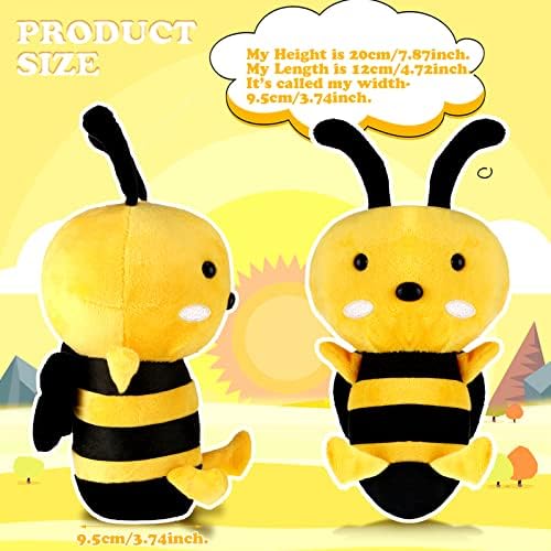 Civaner 2 Pieces Honey Bee Plush Toys 787 Inches