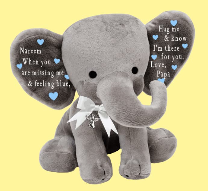 Personalized Plush Elephant Comfort Gift for Child