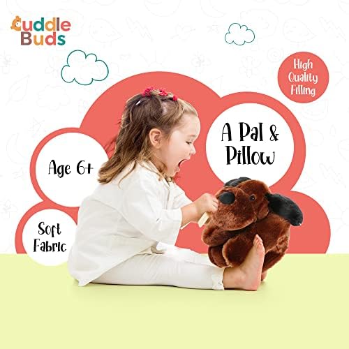 Cuddle Buds 3lbs Weighted Plush Dog for Kids and Adults