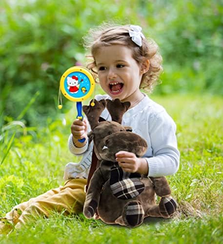 DolliBu Moose Stuffed Animal Backpack - 14 Inches