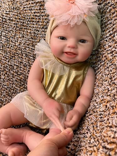 15 Inch Soft Silicone Baby Girl Doll - Lifelike Toy for Kids