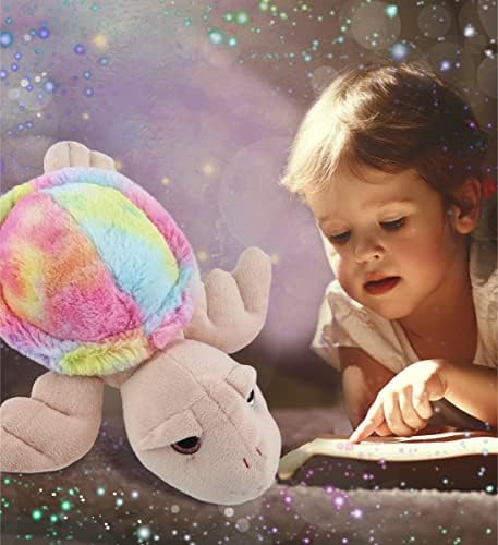 DolliBu Rainbow Pink Sea Turtle Plush Toy