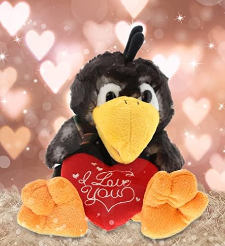 DolliBu I Love You Sitting Crow Plush Toy - 95 Inches