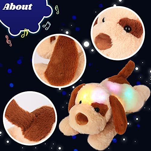 Cuteoy Musical Plush Dog Nightlight Toy 14 Inch 1