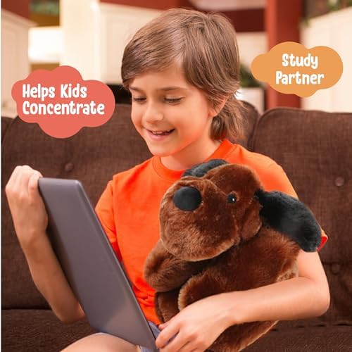 Cuddle Buds 3lbs Weighted Plush Dog for Kids and Adults