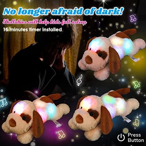 Cuteoy Musical Plush Dog Nightlight Toy 14 Inch 1