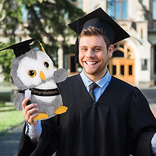 Sotiff 4 Pcs Graduation Owl Plush Toys 9 Inch