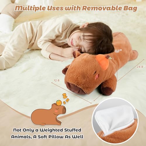 Bobbie Laxi 25 Inch 45 Lb Weighted Capybara Plush Toy