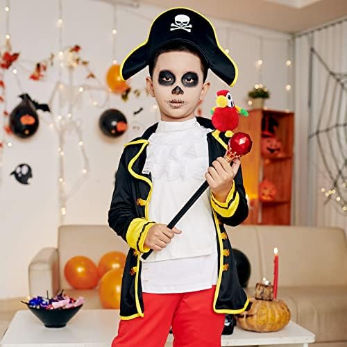Kathfly 3 Pcs Pirate Parrot Shoulder Prop Costume Toy