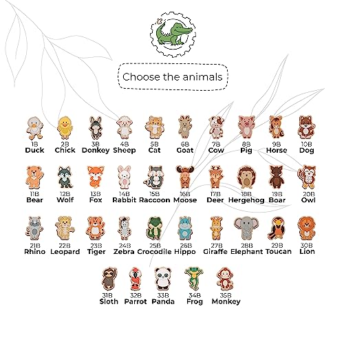 Personalized Baby Puzzle with Animal Figurines