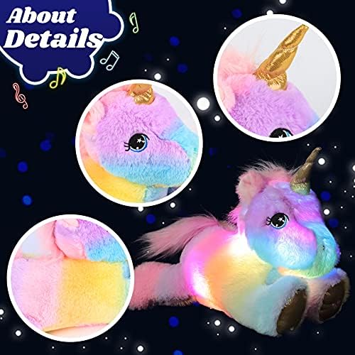Cuteoy Musical Plush Unicorn Nightlight Toy