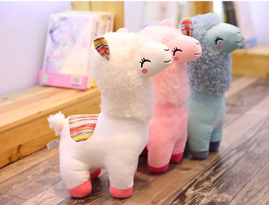 Cute Plush Alpaca Stuffed Animal Fluffy Llama Toy for Kids and Lovers